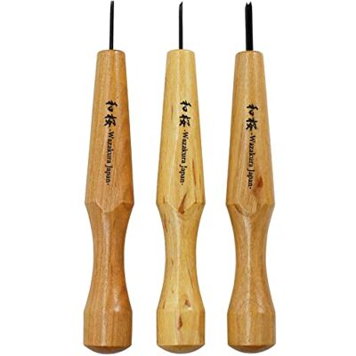 Wazakura Outil de création de bonsaï Jin et Shari, ensemble d'outils de création à la main pour la fabrication de Jin Shari, le travail du bois – Kit de 3 pièces Bonsaï Jin et Shari, taille mini - Publicité Wazakura Outil de création de bonsaï Jin et Shari, ensemble d'outils de création à la main pour la fabrication de Jin Shari, le travail du bois – Kit de 3 pièces Bonsaï Jin et Shari, taille mini - Publicité