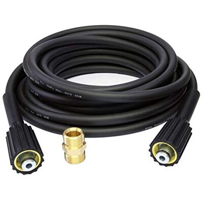 Baugger Tuyau d'extension de laveuse,- 10m Karcher Tuyau de rallonge série K haute pression pour laveuse connecteur M22 femelle à mâle - Publicité Baugger Tuyau d'extension de laveuse,- 10m Karcher Tuyau de rallonge série K haute pression pour laveuse connecteur M22 femelle à mâle - Publicité