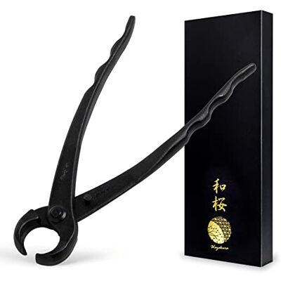 Wazakura Coupe-Boutons Coupe-Branche de Bonsaï Outil Jardinage Forgé à la Main au Japon 210mm Acier Carbon Noir - Publicité Wazakura Coupe-Boutons Coupe-Branche de Bonsaï Outil Jardinage Forgé à la Main au Japon 210mm Acier Carbon Noir - Publicité