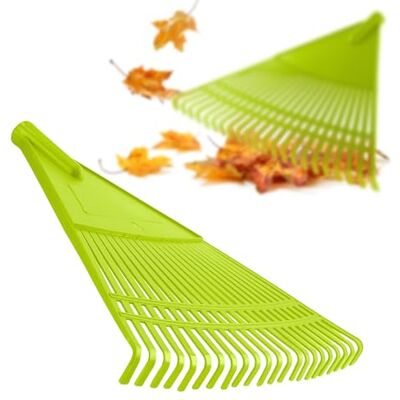 KADAX Râteau robuste en plastique Râteau à feuilles sans manche Râteau large Râteau à feuilles Râteau de jardin Balai à feuilles Éventail Balai à feuilles (triangulaire, vert, 60 cm) - Publicité KADAX Râteau robuste en plastique Râteau à feuilles sans manche Râteau large Râteau à feuilles Râteau de jardin Balai à feuilles Éventail Balai à feuilles (triangulaire, vert, 60 cm) - Publicité