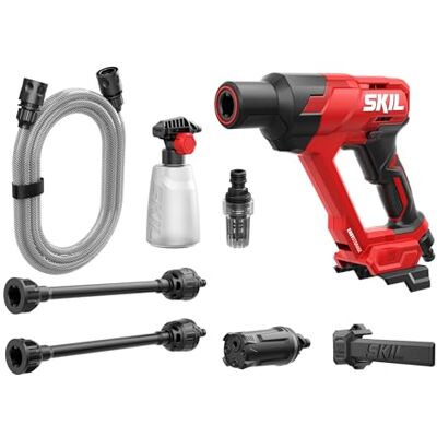 SKIL 0762CA GW1E0762CA Nettoyeur haute pression sans fil (avec tuyau de 5 m, buse multifonction polyvalente, mode haut et ECO, pour l'intérieur et l'extérieur, jusqu'à 37 minutes d'autonomie, appareil - Publicité SKIL 0762CA GW1E0762CA Nettoyeur haute pression sans fil (avec tuyau de 5 m, buse multifonction polyvalente, mode haut et ECO, pour l'intérieur et l'extérieur, jusqu'à 37 minutes d'autonomie, appareil - Publicité