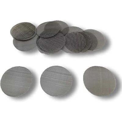 EKNA Tamis en Acier 20mm Tamis pour Pipe Fin Tamis en Acier Inoxydable à Mailles Fines Tamis d'insertion en Acier Tamis Fin (100 pcs.) - Publicité EKNA Tamis en Acier 20mm Tamis pour Pipe Fin Tamis en Acier Inoxydable à Mailles Fines Tamis d'insertion en Acier Tamis Fin (100 pcs.) - Publicité