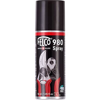 FELCO 980 Spray d'entretien (pour la lubrification des sécateurs / élagueurs, élimine la rouille, la poussière + la sève, contenu 56 ml, spray sans VOC) - Publicité FELCO 980 Spray d'entretien (pour la lubrification des sécateurs / élagueurs, élimine la rouille, la poussière + la sève, contenu 56 ml, spray sans VOC) - Publicité