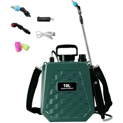 QUUGAR Pulvérisateur électrique,Pulverisateur de Jardin Rechargeable (Vert 10L) 92cm Perche Pulvérisatrice Télescopique,7L/10L Pulverisateur de Jardin avec 3 Buses,Pulvérisateur à Dos pour Pelouse Cour - Publicité QUUGAR Pulvérisateur électrique,Pulverisateur de Jardin Rechargeable (Vert 10L) 92cm Perche Pulvérisatrice Télescopique,7L/10L Pulverisateur de Jardin avec 3 Buses,Pulvérisateur à Dos pour Pelouse Cour - Publicité