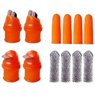 Befirstore Couteau De Jardin 12 Pièces, Couteau à Doigt En Silicone, Séparateur De Coupe-pouce, Outil De Cueillette Pour Fruits De Légumes De Jardinage De Plantes De Récolte - Publicité Befirstore Couteau De Jardin 12 Pièces, Couteau à Doigt En Silicone, Séparateur De Coupe-pouce, Outil De Cueillette Pour Fruits De Légumes De Jardinage De Plantes De Récolte - Publicité