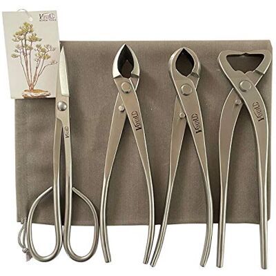 VOUIU Lot de 4 outils pour bonsaï, coupe-bordures, coupe-bouton, séparateur de tronc, ciseaux à bonsaï - Publicité VOUIU Lot de 4 outils pour bonsaï, coupe-bordures, coupe-bouton, séparateur de tronc, ciseaux à bonsaï - Publicité