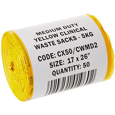 Hanfare CX50CWMD2 Sac à Déchets Moyen Jaune - Pack de 50 - Publicité Hanfare CX50CWMD2 Sac à Déchets Moyen Jaune - Pack de 50 - Publicité