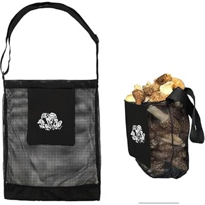 ADCSHOP Sac de cueillette en filet pour champignons libération de spores Pliable Nylon robuste et lavable Sangle réglable Pour cueillette des fruits ou faire l'achat 42 x 36 cm 21 x 17 plié - Publicité ADCSHOP Sac de cueillette en filet pour champignons libération de spores Pliable Nylon robuste et lavable Sangle réglable Pour cueillette des fruits ou faire l'achat 42 x 36 cm 21 x 17 plié - Publicité