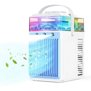 Tiptop Home Climatiseur Mobile avec Contrôle par Application, Refroidisseur d'air 800ML Réservoir, 5 en 1 Portable Climatiseur Mobile Silencieux, Mini Climatiseur pour la Maison et le Bureau - Publicité Tiptop Home Climatiseur Mobile avec Contrôle par Application, Refroidisseur d'air 800ML Réservoir, 5 en 1 Portable Climatiseur Mobile Silencieux, Mini Climatiseur pour la Maison et le Bureau - Publicité