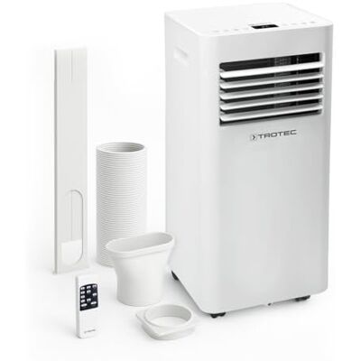 TROTEC PAC 2620 E Climatiseur mobile connecté 3 en 1-9000 BTU pour 34 m² climatiseur, déshumidificateur, ventilateur avec WiFi, télécommande, tuyau d'évacuation économique et silencieux - Publicité TROTEC PAC 2620 E Climatiseur mobile connecté 3 en 1-9000 BTU pour 34 m² climatiseur, déshumidificateur, ventilateur avec WiFi, télécommande, tuyau d'évacuation économique et silencieux - Publicité