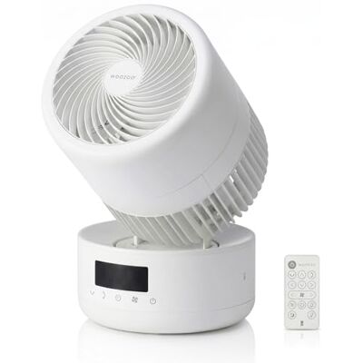 Iris Ohyama , Woozoo Ventilateur de Table, Silencieux, Portable, Télécommande, Oscillation Multidirectionnelle, pour Bureau, Chambre, Puissant, Blanc, 8 Vitesses - Publicité Iris Ohyama , Woozoo Ventilateur de Table, Silencieux, Portable, Télécommande, Oscillation Multidirectionnelle, pour Bureau, Chambre, Puissant, Blanc, 8 Vitesses - Publicité