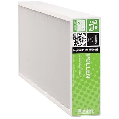 Aldes Filtre pollen grossier InspirAIR® Top d' Pli 48mm 65% Blanc - Publicité Aldes Filtre pollen grossier InspirAIR® Top d' Pli 48mm 65% Blanc - Publicité