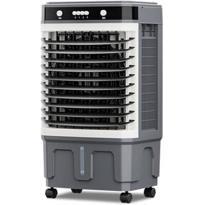 XSDAJSD Refroidisseur d'air évaporatif commercial 3 en 1 avec oscillation à 120°, 3 vitesses de ventilation, réservoir d'eau grande capacité, roues pivotantes, pour grandes pièces, usine, extérieur (80 x 43 - Publicité XSDAJSD Refroidisseur d'air évaporatif commercial 3 en 1 avec oscillation à 120°, 3 vitesses de ventilation, réservoir d'eau grande capacité, roues pivotantes, pour grandes pièces, usine, extérieur (80 x 43 - Publicité