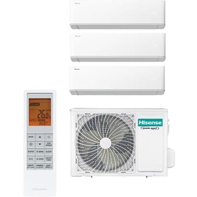 Hisense Uni Air Climatiseur Trial Split 3AMW62U4RGC 9000+9000+12000 Btu, R32, Inverter, Auto-nettoyage, Minuterie, Oscillation automatique, WiFi, Nouveau Modèle 2025, A++/A++ - Publicité Hisense Uni Air Climatiseur Trial Split 3AMW62U4RGC 9000+9000+12000 Btu, R32, Inverter, Auto-nettoyage, Minuterie, Oscillation automatique, WiFi, Nouveau Modèle 2025, A++/A++ - Publicité