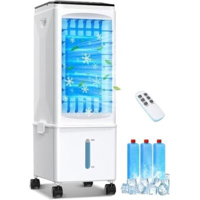 Leilaohu Climatiseur Portable, Refroidisseur d'air Évaporatif 3-en-1, Climatiseur Portable À Refroidissement Rapide De 2,5 Gallons, Refroidisseur Évaporatif Silencieux À Trois Vitesses - Publicité Leilaohu Climatiseur Portable, Refroidisseur d'air Évaporatif 3-en-1, Climatiseur Portable À Refroidissement Rapide De 2,5 Gallons, Refroidisseur Évaporatif Silencieux À Trois Vitesses - Publicité