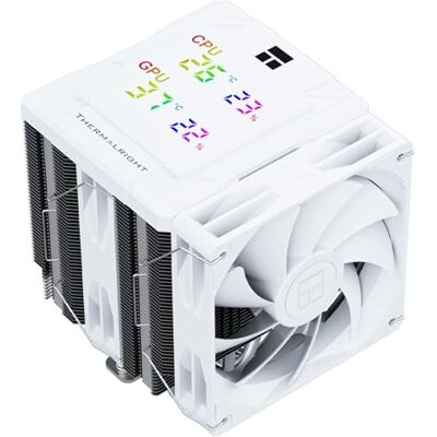 Thermalright Peerless Assassin 120 Digital White Refroidisseur de processeur, avec double tour et double ventilateur, cache d'écran numérique, pour AM4/AM5, Intel LGA1851/1700/115X/1200 - Publicité Thermalright Peerless Assassin 120 Digital White Refroidisseur de processeur, avec double tour et double ventilateur, cache d'écran numérique, pour AM4/AM5, Intel LGA1851/1700/115X/1200 - Publicité