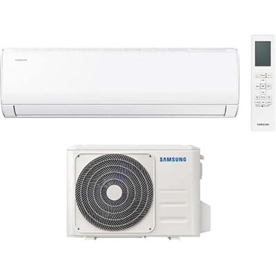 Samsung AR35 Wi-Fi – Climatiseur monosplit 12000 BTU avec Wi-Fi inclus A++, nouveau modèle 2026 - Publicité Samsung AR35 Wi-Fi – Climatiseur monosplit 12000 BTU avec Wi-Fi inclus A++, nouveau modèle 2026 - Publicité