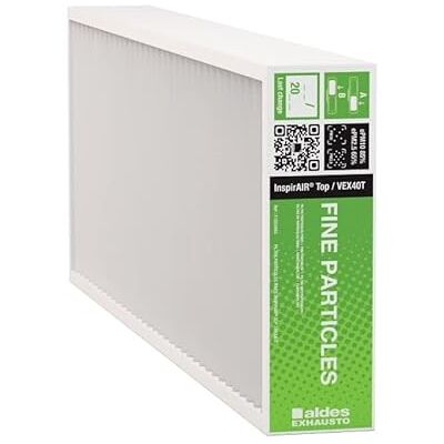 Aldes Filtre particules fines ePM2.5 InspirAIR® Top d' Pli 48mm 65% Blanc - Publicité Aldes Filtre particules fines ePM2.5 InspirAIR® Top d' Pli 48mm 65% Blanc - Publicité