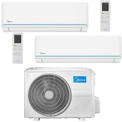 Midea Climatiseur Dual Split Inverter série EVOLUTION 9+12 avec M2OG-14HFN8-Q R-32 Wi-Fi READY A++A+ - Publicité Midea Climatiseur Dual Split Inverter série EVOLUTION 9+12 avec M2OG-14HFN8-Q R-32 Wi-Fi READY A++A+ - Publicité