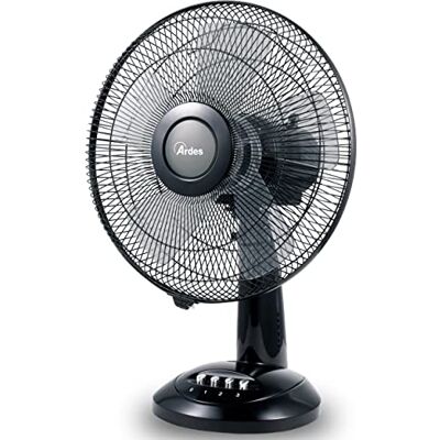 Ardes AR5S31 Ventilateur de table noir, pelle Ø 30 cm - Publicité Ardes AR5S31 Ventilateur de table noir, pelle Ø 30 cm - Publicité