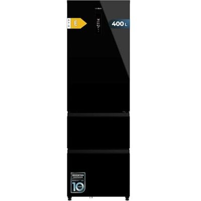 Réfrigérateur combiné CECOTEC Bolero FD 400 - Verre noir - Publicité Réfrigérateur combiné CECOTEC Bolero FD 400 - Verre noir - Publicité