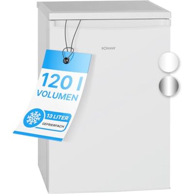 Bomann Réfrigérateur avec petit congélateur 120L blanc KS2184-1-blanc, Capacité utile : 120 litres, Réglage de la température en continu, Charnière de porte à droite, interchangeable, Pieds réglables - Publicité Bomann Réfrigérateur avec petit congélateur 120L blanc KS2184-1-blanc, Capacité utile : 120 litres, Réglage de la température en continu, Charnière de porte à droite, interchangeable, Pieds réglables - Publicité
