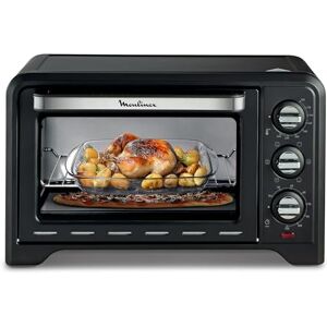 Moulinex Four posable 33 L, Chaleur tournante, Convection de pointe, 6 modes de cuisson, Thermostat réglable jusqu’à 240 °C, Timer 120 min, Grille réversible, Maniques silicone, Optimo Noir OX464811 - Publicité Moulinex Four posable 33 L, Chaleur tournante, Convection de pointe, 6 modes de cuisson, Thermostat réglable jusqu’à 240 °C, Timer 120 min, Grille réversible, Maniques silicone, Optimo Noir OX464811 - Publicité
