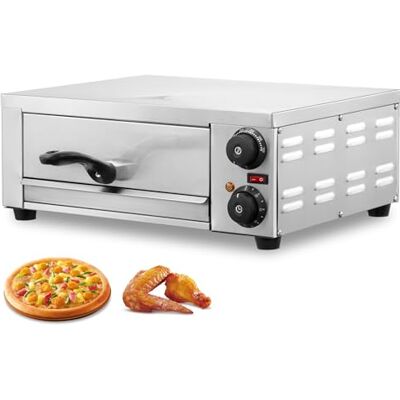 VEVOR Four à Pizza de Comptoir, Four Électrique 12 po 1500 W, avec Contrôle de la Température et Minuterie 0-120 min, Cuisson Uniforme, Facile à Nettoyer, Commercial Domestique, Restaurant Maison - Publicité VEVOR Four à Pizza de Comptoir, Four Électrique 12 po 1500 W, avec Contrôle de la Température et Minuterie 0-120 min, Cuisson Uniforme, Facile à Nettoyer, Commercial Domestique, Restaurant Maison - Publicité