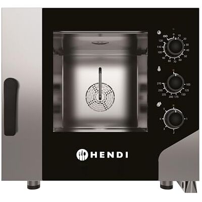 HENDI Four mixte à convection vapeur avec commandes analogiques, 5xGN 1/1, 1 ventilateur auto-reverse, 5 niveaux de vapeur, 100–270°C, 400V, 7,8kW, 730x855x(H)700mm, inox - Publicité HENDI Four mixte à convection vapeur avec commandes analogiques, 5xGN 1/1, 1 ventilateur auto-reverse, 5 niveaux de vapeur, 100–270°C, 400V, 7,8kW, 730x855x(H)700mm, inox - Publicité