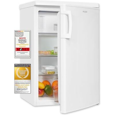 Exquisit Réfrigérateur Table Top KS16-4-HE-040D Blanc Classe D très efficace sous comptoir avec congélateur 109 litres de capcité nette - Publicité Exquisit Réfrigérateur Table Top KS16-4-HE-040D Blanc Classe D très efficace sous comptoir avec congélateur 109 litres de capcité nette - Publicité