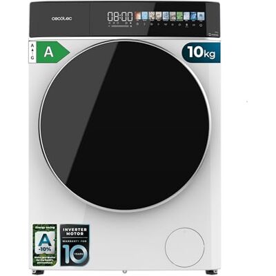 CECOTEC 01298 - 10 kg - Blanc - Lave-linge - Publicité CECOTEC 01298 - 10 kg - Blanc - Lave-linge - Publicité