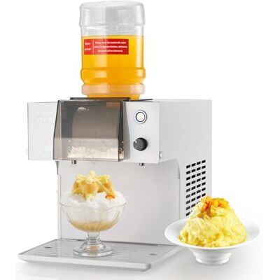 VEVOR Broyeur à Glace Pilée 80 kg/24 h, Machine à Glace Râpée Flocon de Neige, avec Lame en Acier Inoxydable, Réservoir de 1,8 L, Pré-refroidissement Rapide, pour Dessert Boulangerie Café Maison - Publicité VEVOR Broyeur à Glace Pilée 80 kg/24 h, Machine à Glace Râpée Flocon de Neige, avec Lame en Acier Inoxydable, Réservoir de 1,8 L, Pré-refroidissement Rapide, pour Dessert Boulangerie Café Maison - Publicité