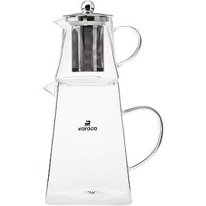 KARACA Giza Théière En Verre (1,5 Litre), Theiere avec Infuseur en Acier Inoxydable, Transparente Théière Turque, Caydanlik, Idéal pour thé aux Herbes, thé en Vrac - Publicité KARACA Giza Théière En Verre (1,5 Litre), Theiere avec Infuseur en Acier Inoxydable, Transparente Théière Turque, Caydanlik, Idéal pour thé aux Herbes, thé en Vrac - Publicité