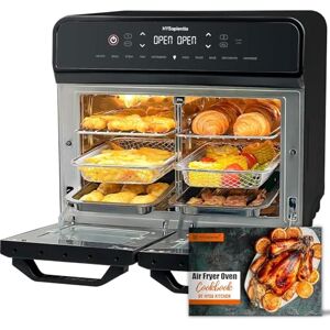 HYSapientia 22L friteuse à air chaud 2 chambres, mini-four à convection,écran tactile LED, 10 programmes friteuse sans huile Dual Zone Air Fryer Oven, aciers inoxydables, Airfryer xxl - Publicité HYSapientia 22L friteuse à air chaud 2 chambres, mini-four à convection,écran tactile LED, 10 programmes friteuse sans huile Dual Zone Air Fryer Oven, aciers inoxydables, Airfryer xxl - Publicité