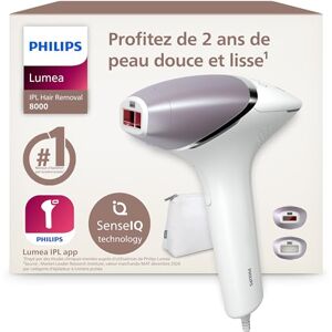 PHILIPS Lumea Epilateur à lumiere pulsee Serie 8000 Epilateur avec technologie SenseIQ, 2 embouts pour le corps et le visage, utilisation filaire (modèle BRI944/00) - Publicité PHILIPS Lumea Epilateur à lumiere pulsee Serie 8000 Epilateur avec technologie SenseIQ, 2 embouts pour le corps et le visage, utilisation filaire (modèle BRI944/00) - Publicité