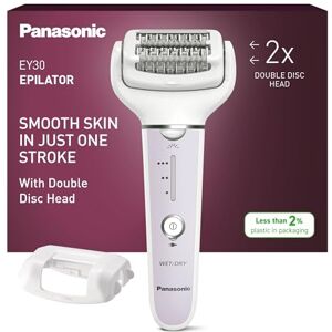 Panasonic ES-EY30-V503 Épilateur Wet et Dry, Double Disque 60 Pinces, Tête Flexible Pivotante 90°, 3 Vitesses et LED, 30 Minutes d'Autonomie, sans Fil, Épilateur, Violet - Publicité Panasonic ES-EY30-V503 Épilateur Wet et Dry, Double Disque 60 Pinces, Tête Flexible Pivotante 90°, 3 Vitesses et LED, 30 Minutes d'Autonomie, sans Fil, Épilateur, Violet - Publicité