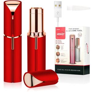 URAQT Epilateur Visage, Femme Stylo Rasoir Electrique, Tondeuse Femme Sourcil sans Fil Rechargeable pour Lèvres Bikini Bras avec LED,Rouge - Publicité URAQT Epilateur Visage, Femme Stylo Rasoir Electrique, Tondeuse Femme Sourcil sans Fil Rechargeable pour Lèvres Bikini Bras avec LED,Rouge - Publicité