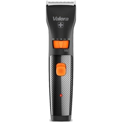 Valera , Swiss Excellence Smart Rasoir avec lames 46 mm, 5 niveaux de coupe, 6 sabots d'espacement, fonctionnement sans fil ou avec alimentation, batterie incluse, 100-240 V, Swiss Made - Publicité Valera , Swiss Excellence Smart Rasoir avec lames 46 mm, 5 niveaux de coupe, 6 sabots d'espacement, fonctionnement sans fil ou avec alimentation, batterie incluse, 100-240 V, Swiss Made - Publicité