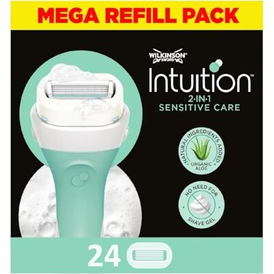 Wilkinson Sword Intuition Sensitive Lames - lames de rasoir - Publicité Wilkinson Sword Intuition Sensitive Lames - lames de rasoir - Publicité