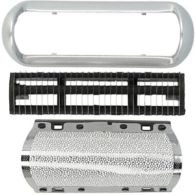 vhbw Set de têtes de rasoir électrique compatible avec Braun PocketGo 575 570 (type 5608), grille + couteaux, noir/argenté - Publicité vhbw Set de têtes de rasoir électrique compatible avec Braun PocketGo 575 570 (type 5608), grille + couteaux, noir/argenté - Publicité