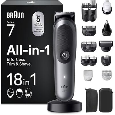 Braun AIO7585 Kit de toilettage tout-en-un - Tondeuse - Publicité Braun AIO7585 Kit de toilettage tout-en-un - Tondeuse - Publicité