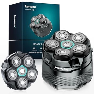 kensen Kit 6D Rasoir Tete Chauve Homme 160 mins avec Tête de Rechange Rasoir Electriques Hommes Cheveux Étanche Type-C Tondeuse Crane Chauve sans Fil Wet & Dry Type-C avec Écran LED - Publicité kensen Kit 6D Rasoir Tete Chauve Homme 160 mins avec Tête de Rechange Rasoir Electriques Hommes Cheveux Étanche Type-C Tondeuse Crane Chauve sans Fil Wet & Dry Type-C avec Écran LED - Publicité