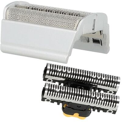 vhbw Lot compatible avec Braun Flex XP/XP II 5610, 5600 rasoir, noir / argenté avec 1x bloc de lames, 1x grille de rasoir double avec cadre - Publicité vhbw Lot compatible avec Braun Flex XP/XP II 5610, 5600 rasoir, noir / argenté avec 1x bloc de lames, 1x grille de rasoir double avec cadre - Publicité