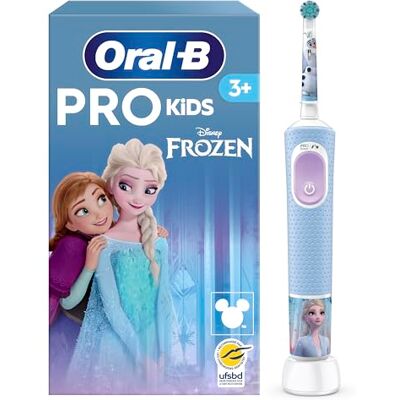 Oral-B Brosse à Dents Electrique Pro Kids, Reine des Neiges, 1 Brossette 2 Modes de Brossage pour Enfants de 3 Ans et Plus, Tête Ronde Douce sur les Gencives, Disney Magic Timer - Publicité Oral-B Brosse à Dents Electrique Pro Kids, Reine des Neiges, 1 Brossette 2 Modes de Brossage pour Enfants de 3 Ans et Plus, Tête Ronde Douce sur les Gencives, Disney Magic Timer - Publicité