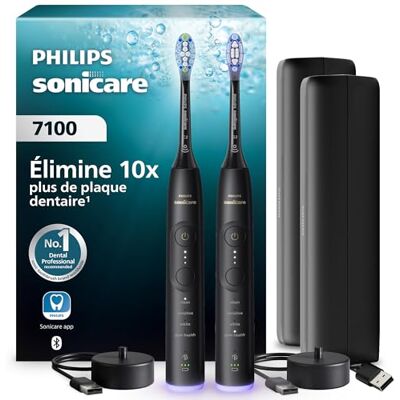 Brosse à dents électrique Philips HX7429/03 - Sonicare - Noir - Publicité Brosse à dents électrique Philips HX7429/03 - Sonicare - Noir - Publicité