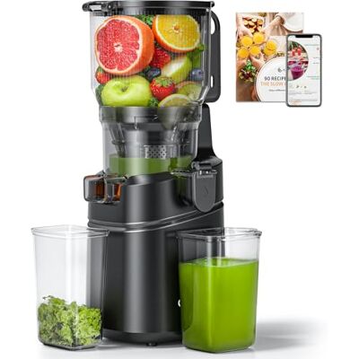 AMZCHEF Extracteur de jus automatique, grande ouverture de 150 mm pour fruits et légumes entiers, réservoir de 2 L, moteur 250 W en cuivre pur, triple filtre, Noir - Publicité AMZCHEF Extracteur de jus automatique, grande ouverture de 150 mm pour fruits et légumes entiers, réservoir de 2 L, moteur 250 W en cuivre pur, triple filtre, Noir - Publicité