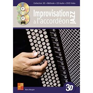 Manu Maugain Improvisation jazz à l'accordéon en 3D (1 Livre + 1 CD + 1 DVD) - Publicité Manu Maugain Improvisation jazz à l'accordéon en 3D (1 Livre + 1 CD + 1 DVD) - Publicité