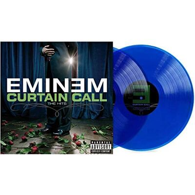 Eminem Curtain Call Exclusive Limited Edition Translucent Blue Colored 2x Vinyl LP - Publicité Eminem Curtain Call Exclusive Limited Edition Translucent Blue Colored 2x Vinyl LP - Publicité