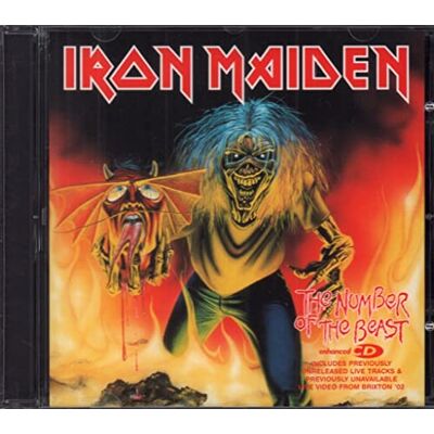 Iron Maiden The number of the beast (Maxi CD) - Publicité Iron Maiden The number of the beast (Maxi CD) - Publicité