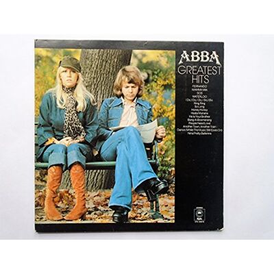 Abba Greatest Hits LP Epic EPC69218 EX/EX 1976 orange label, includes Fernando - Publicité Abba Greatest Hits LP Epic EPC69218 EX/EX 1976 orange label, includes Fernando - Publicité